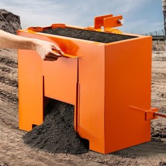 VEVOR Ballast Box 3 Point Category 1 Tractor Quick Tach Hitch 3.2 ft³ Orange