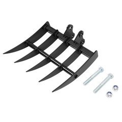 Rake Attachment Tools For Mini Excavator 1-1.5 Ton Excavator Digger Heavy-duty