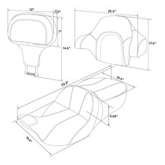 Passenger Hammock Seat Bracket Pad Touring Road King Street Glide FLHR 2014-2023