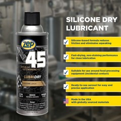 Zep 45 Lubridry Silicone Lubricant – 11 oz (Case of 12) – 678501 – Colorless,