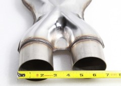8PC 2.5″SS DIY Custom 45/90/180 Degree+47″Straight Pipe+ Crossover X- Pipe Kit