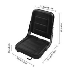 Universal Backhoe Dozer Telehandler Black Seat Tractor Suspension Seat Durable|~