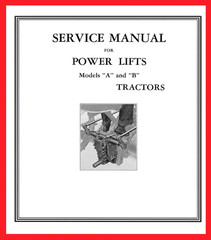 Johnny Popper Green Tractor Service Manual for Power Lifts Models A & B