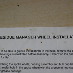 YETTER JOHN DEERE MAXEMERGE 2 COULTER RESIDUE ATTACHMENT SET UP PARTS MANUAL