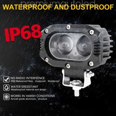 4PC 4″INCH LED Work Lights for Caterpillar Skid Steers Excavator Forklift Loader