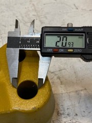 Caterpillar CAT Cap Bearing 7-3/4″ Long 4″ Tall 3-5/8″ Deep 21mm Holes