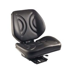 Low Back Seat Black Vinyl with Mechanical Suspension fits Kubota