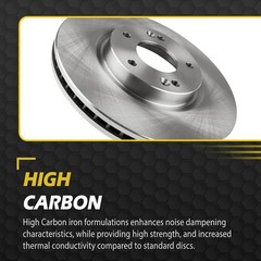 4-Wheel Disc Brakes 10.3/10.24 for 06-11 Civic Vented Rotors Ceramic Pads 31311