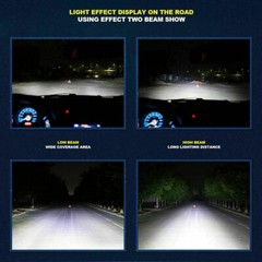 2 Super Bright LED headlight bulbs for 2009 Suzuki LT-A400 KingQuad 2×4: USA