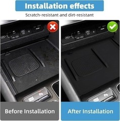 Center Console Wireless Charging Pad Fit for Sonata 2024 2025 Silicone Non-Slip