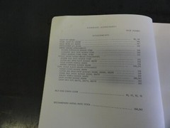 New Holland Model 1100 Windrower Service Parts Catalog Manual 5110015