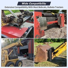 4000LBS Universal Skid Steer Quick Tach Conversion Adapter for Kubota Bobcat