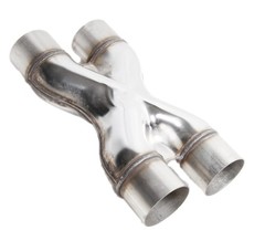 8PC 2.5″SS DIY Custom 45/90/180 Degree+47″Straight Pipe+ Crossover X- Pipe Kit