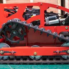 Gasoline remote control lawn mower self-propelled suitable for complex terrain