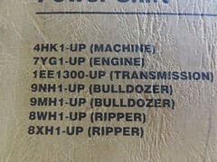 Caterpillar CAT D11N Tractor Parts Manual 4HK1-Up SEBP2169