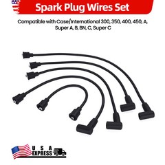 Spark Plug Wires Set For Case/international 300, 350,400,450,A,Super A, B, BN,C