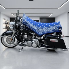 THIGHBRUSH® – AZUL – Water Repellent Motorcycle Cover and Sunshade