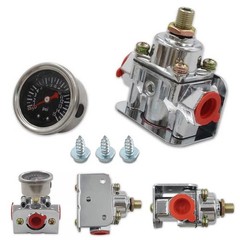 Fuel Pressure Regulator with Gauge for Carburetor Carb 1-4 PSI 12-804 USA