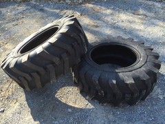 Pair of 2-17.5L-24 Forerunner QH601 Rear Backhoe Tires-12PLY-17.5Lx24