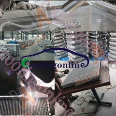 4-Row Aluminum Forklift Radiator For Hyster H40XL H45XL C177 GM 3.0L #1329169