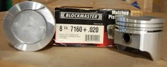 Blockmaster 7160+.020 Set of 8 Pistons 400 Ford