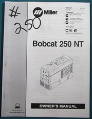 BOBCAT 250 WELDER GENERATOR OPERATOR OPERATION & MAINTENANCE MANUAL BOOK SET