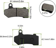 Front and Rear Brake Pads for Harley Road Glide 2008-2021, FLHX Street Glide 200