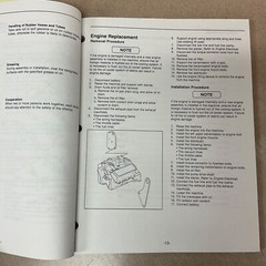 Mitsubishi GM 4.3L V6 GASOLINE ENGINE SERVICE SHOP REPAIR MANUAL FORK LIFT TRUCK
