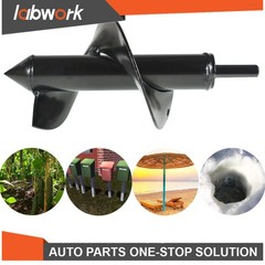 Labwork 3″ × 7″ Auger Drill Bit For Plants Bulb Rapid Planter Post Hole Digger