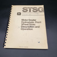 Vintage John Deere STSG-1700-1 Motor Grader Service Training Guide FEB 1979
