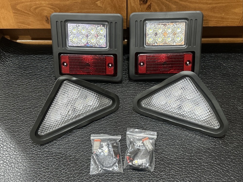 4x LED Headlight Tail Exterior Light Kit For Bobcat Skid Steer Loader