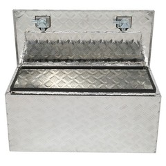 36″ Aluminum Under Body Toolbox 5 Bar Tread Silver