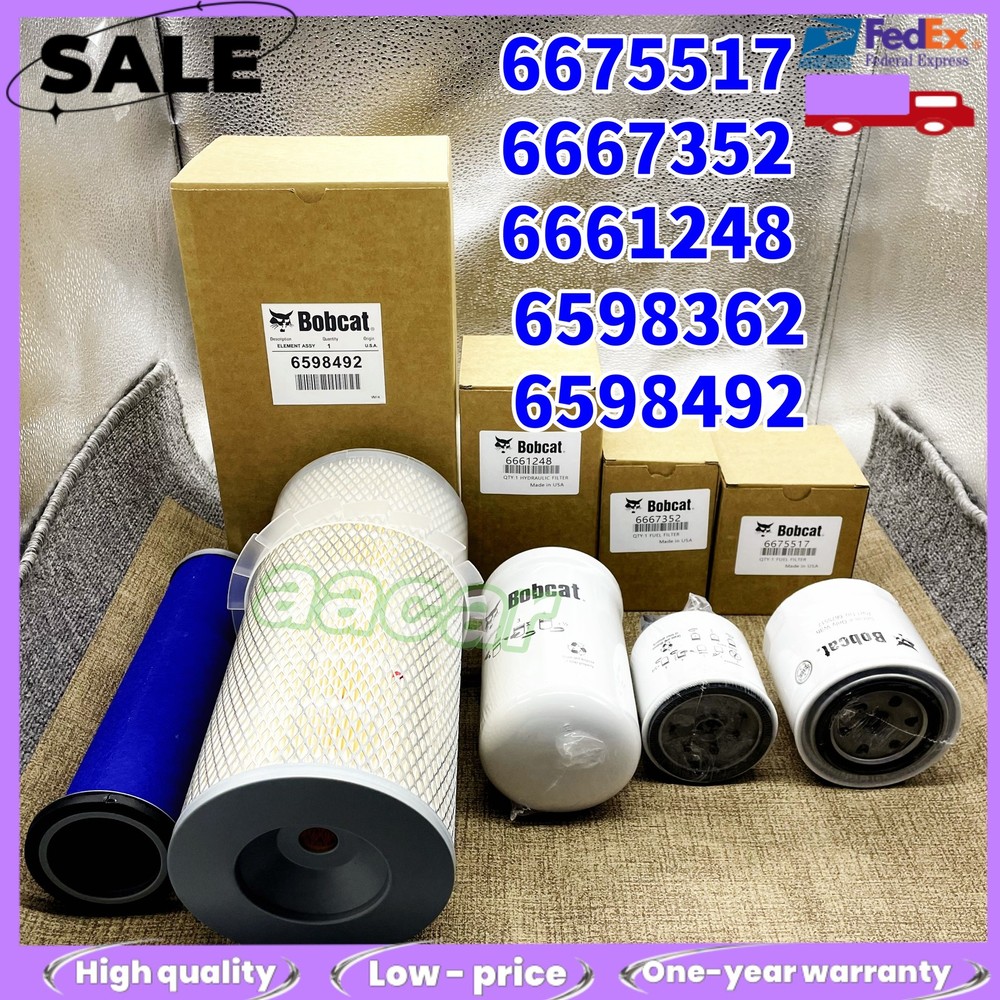6675517 6667352 6661248 6598362 6598492 Filter Kit Fit for Bobcat 743 751 T140