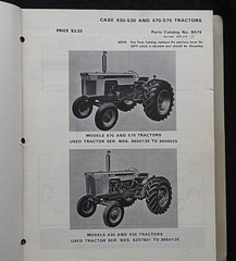 ORIGINAL J I Case 1969-1970 470 570 TRACTOR PARTS MANUAL CATALOG IN BINDER CLEAN
