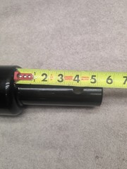 Auger Adapter 2-9/16 Inch Round Unit Female to 2 Inch Round Bit Male Made In USA