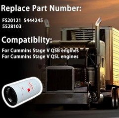 Fuel Water Separator Filter FS20121 for Cummins L9 B6.7 V QSB QSL Engine