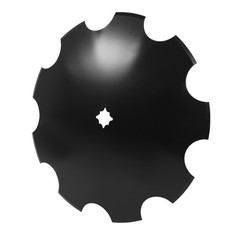1 pcs 18″ Disc Harrow Blade 3.5mm 9-Gauge Notched For 1″ OR 1-1/8″ Square Axle