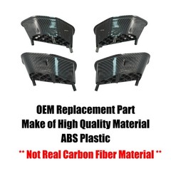 4PCS Corvette C6 ZR1 2005-2013 Front Fender Air Vent Grill Carbon Fiber Painted
