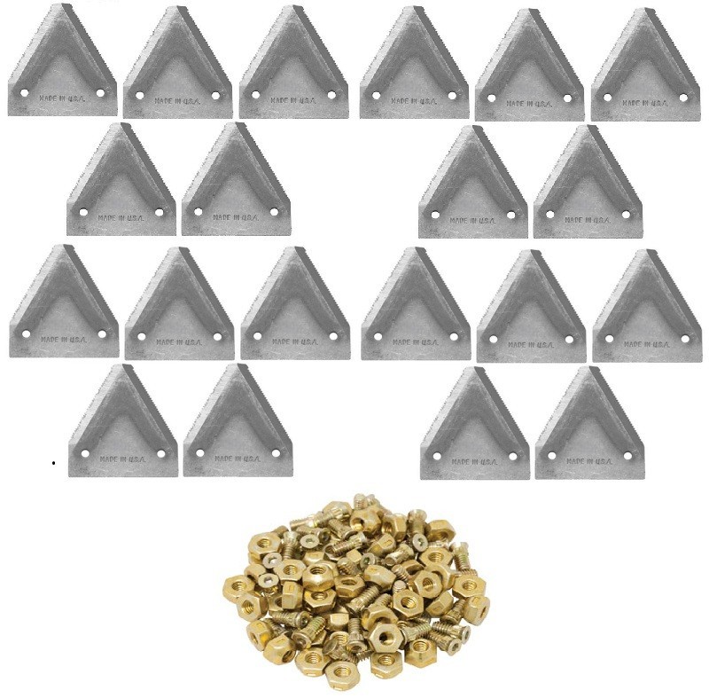 20 Sickle Sections and Bolts for New Holland Mower 469 472 474 477 478 479 488