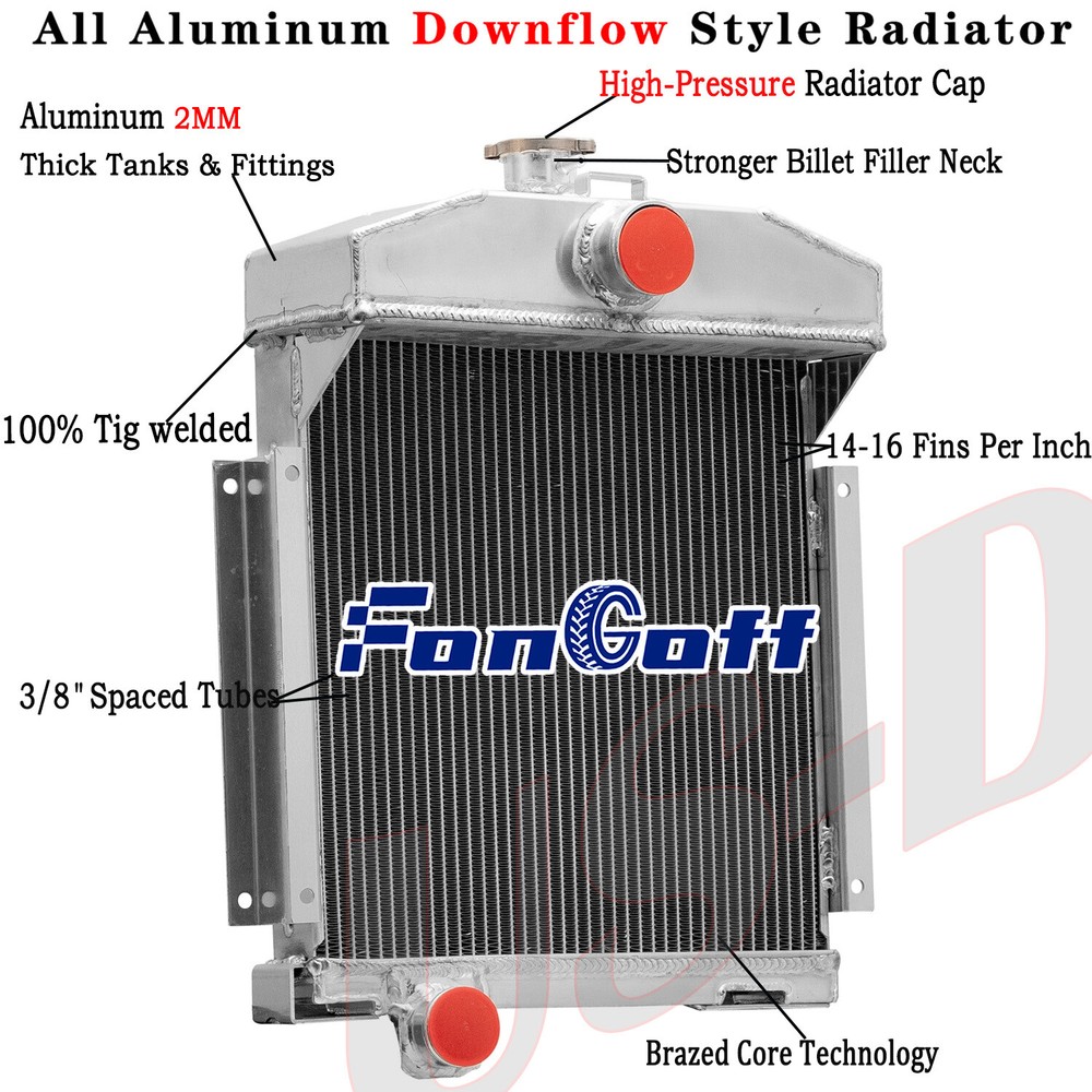3 Row Radiator Fit 1958-1980 1979 Tractor Farmall 140 140HV and IH 140 369400R94