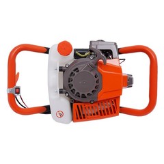 71CC 2 Stroke Post Hole Digger Gas Power Earth Auger Fence Drill w/4″,6″,8″ Bits