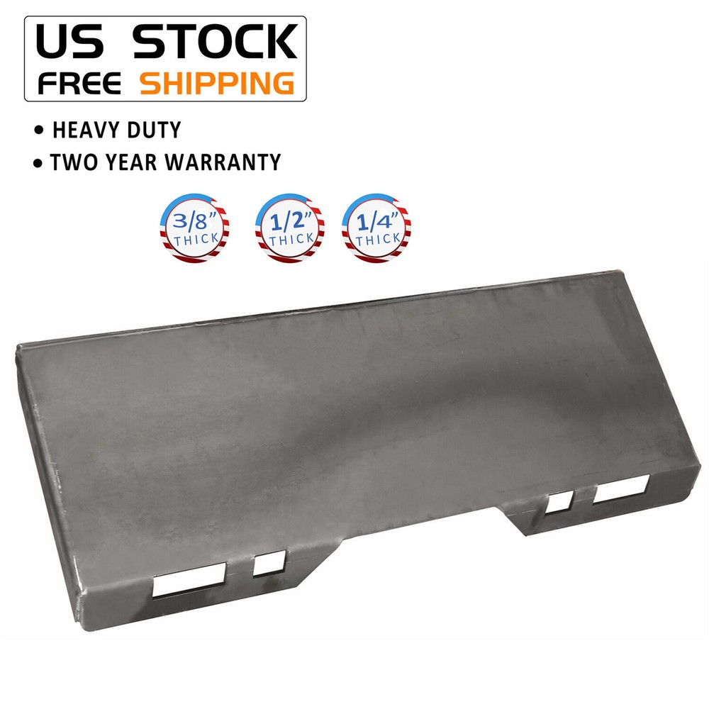 1/4″ 3/8″ HD 1/2″ Quick Tach Attachment Mount Plate Hitch For Skid Steer Loader