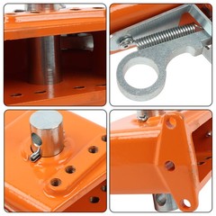 Orange Easy Change Quick Hitch w/Stabilizer Bar for Category 2 Tractor/Implement