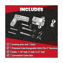 Uriah Products Aluma Tow Adjustable Lightweight Aluminum Alloy Trailer Hitch …