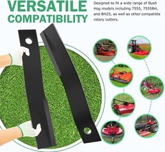 2 Pcs for Bush Hog Cutter Blade 7555 7555BH BH25 RB60 SQ60 Rotary Mower Blade