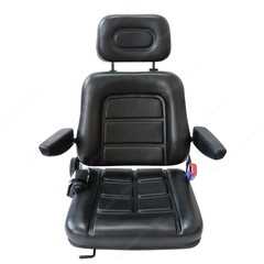Universal Tractor/Forklift/Digger Seat With Headrest & Safety Belt & Armrest NEW