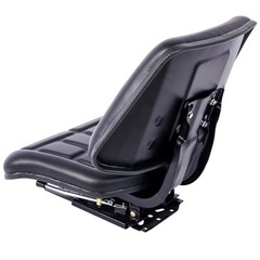 Seat w/ Backrest Black Slide Track Steel/PVC Compact Mower