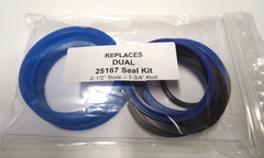 REPLACEMENT DUAL 25167 SEAL KIT (2-1/2 Bore – 1-3/4″ Rod) – NOT OEM