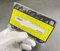 OTOPO 198PCS O Ring Watch Case Gasket Rubber Seal O Black