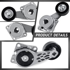 Serpentine Belt Tensioner & Idler Pulley Kit for Ford F150 Expedition 5.4L 38274